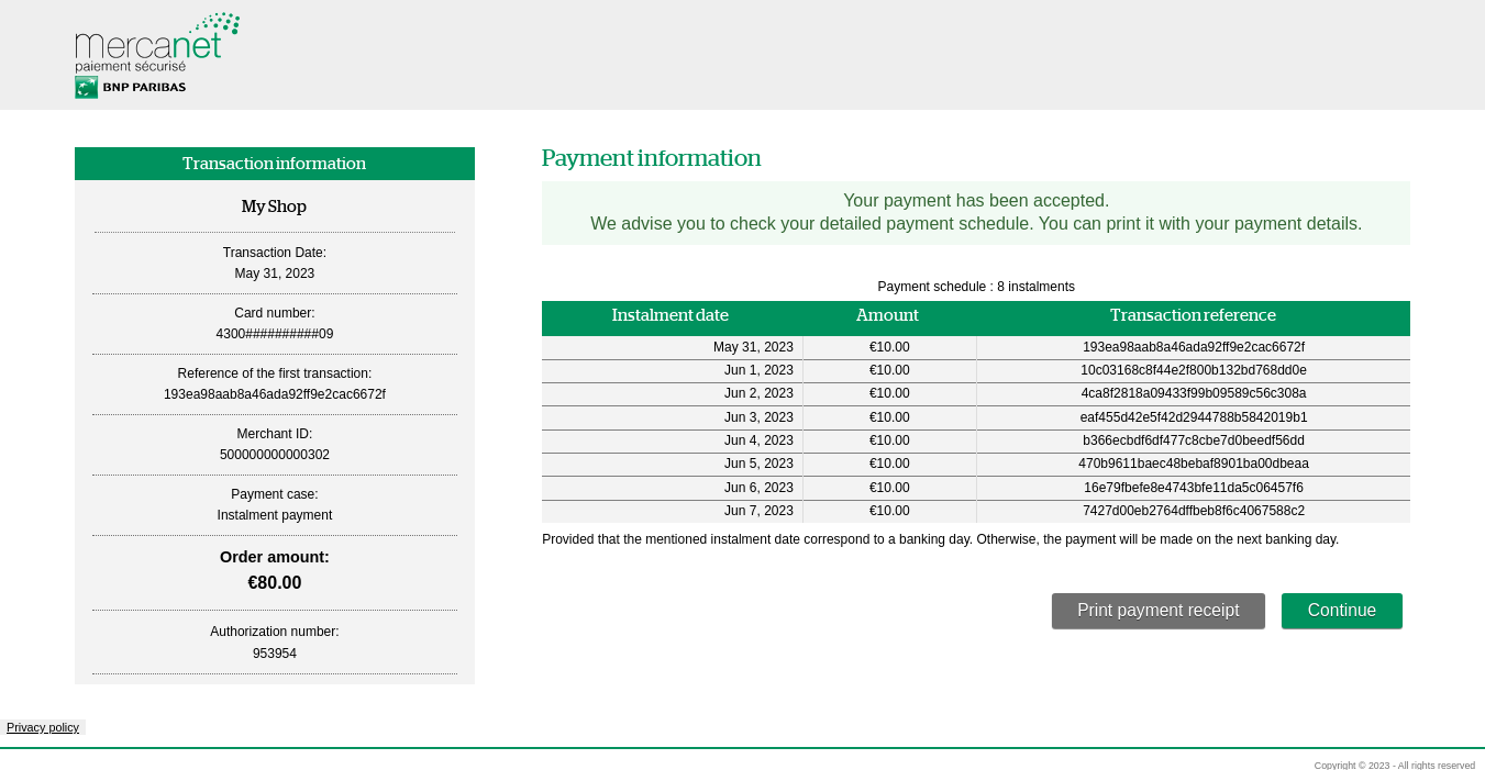 Screenshot of the ticket showing the details of the due dates